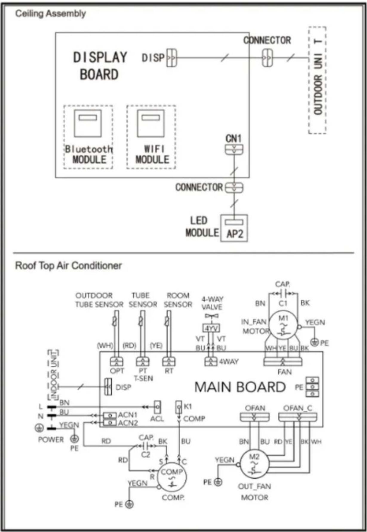 Mestic RTA-2500L - ELECTRIC DIAGRAM - 1