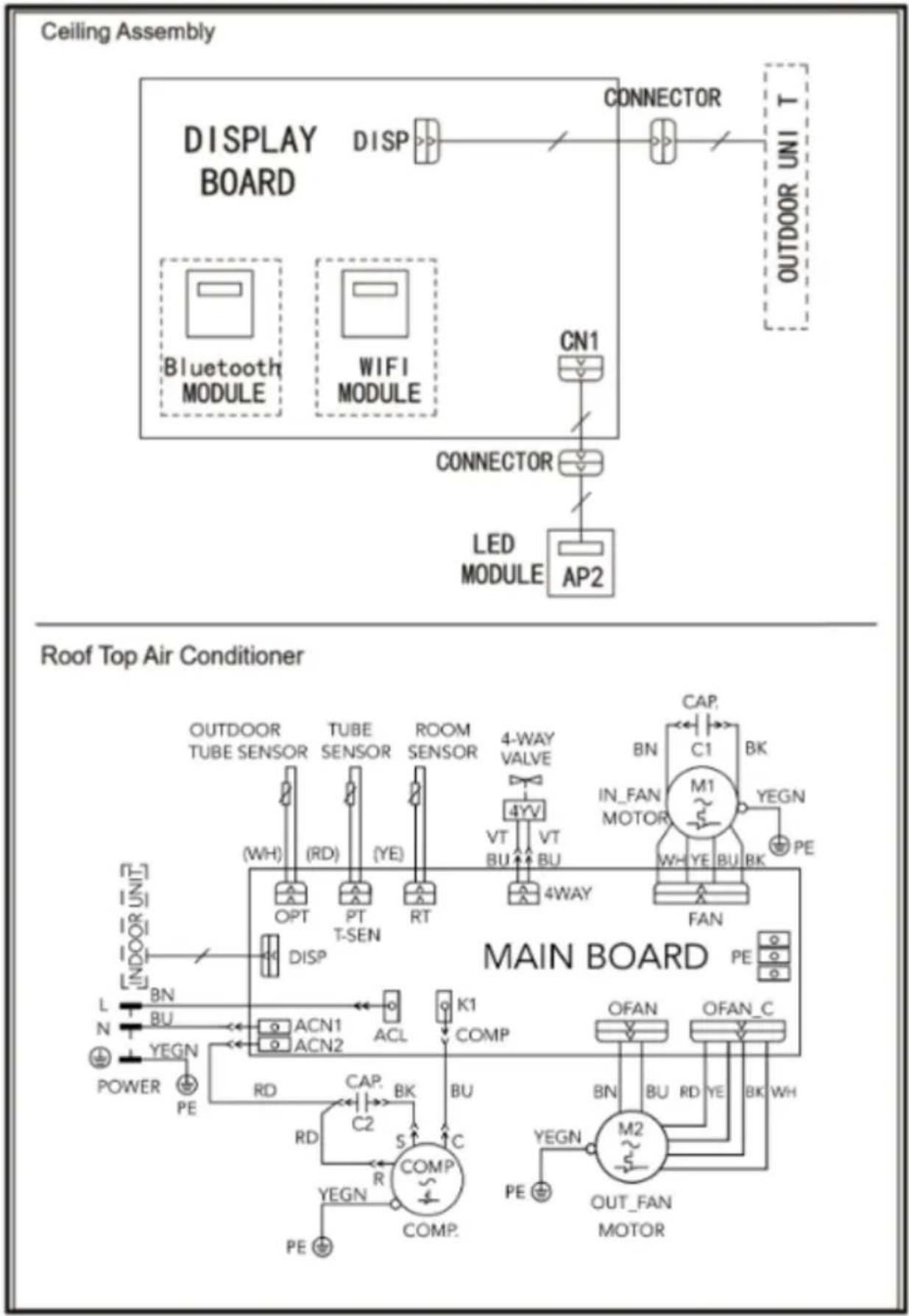 Mestic RTA-2500L - ELECTRIC DIAGRAM - 1