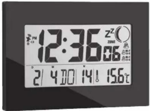 GlobalTronics WC-RC-04 - Horloge numérique radioguidée - 2