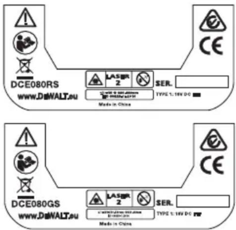 DEWALT DCE080RS - Etiquetas de aviso - 3