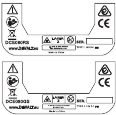 DEWALT DCE080RS - Etiquetas de advertencia - 4