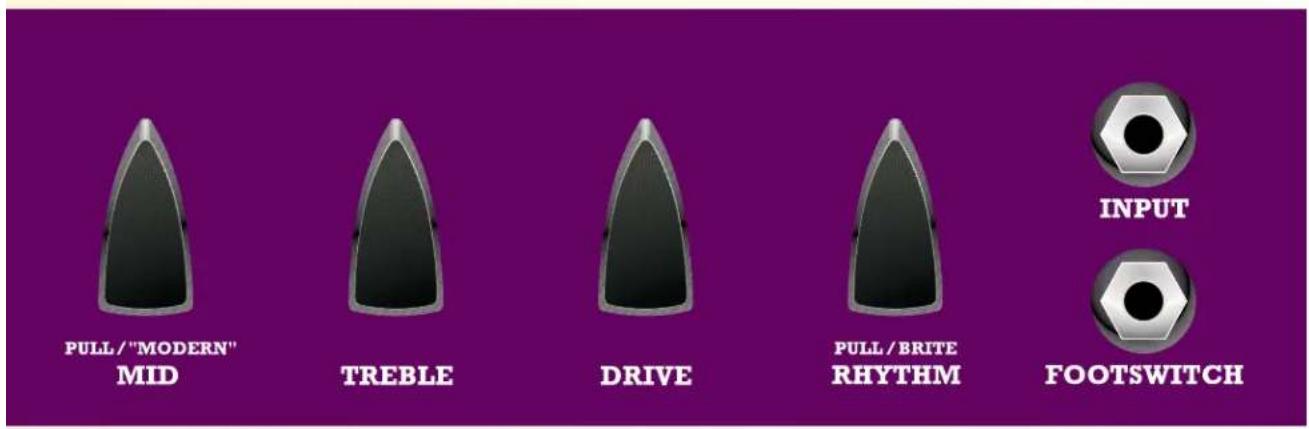 Budda Superdrive 45 Series II 212 Combo - Front Panel Functions: What they do and how to use them - 1