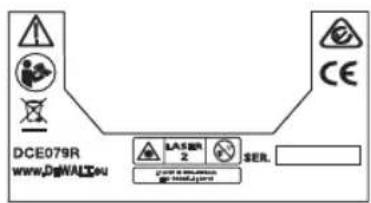 DEWALT DCE079G - Bedieningspaneel (afb. Ⓐ, Ⓑ) - 3