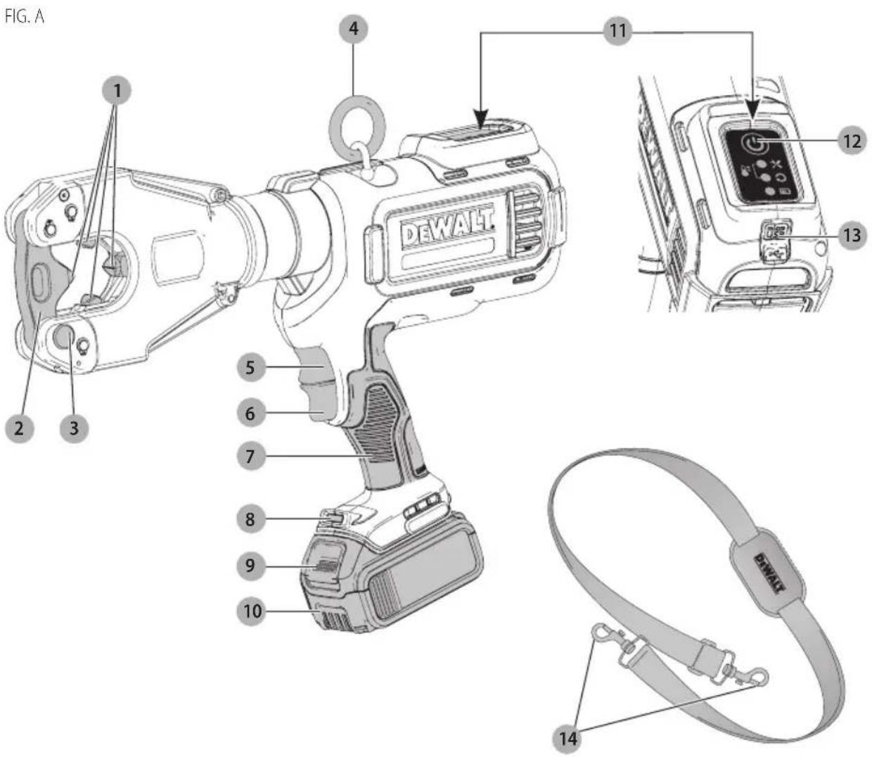 DEWALT DCE350 - Definiciones: Símbolos y palabras de alerta de seguridad - 1