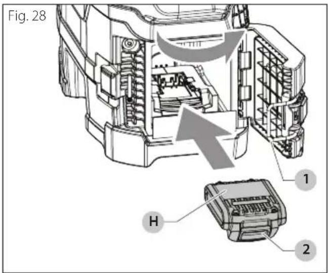 DEWALT DXSP190681 - Instalación de la batería - 1