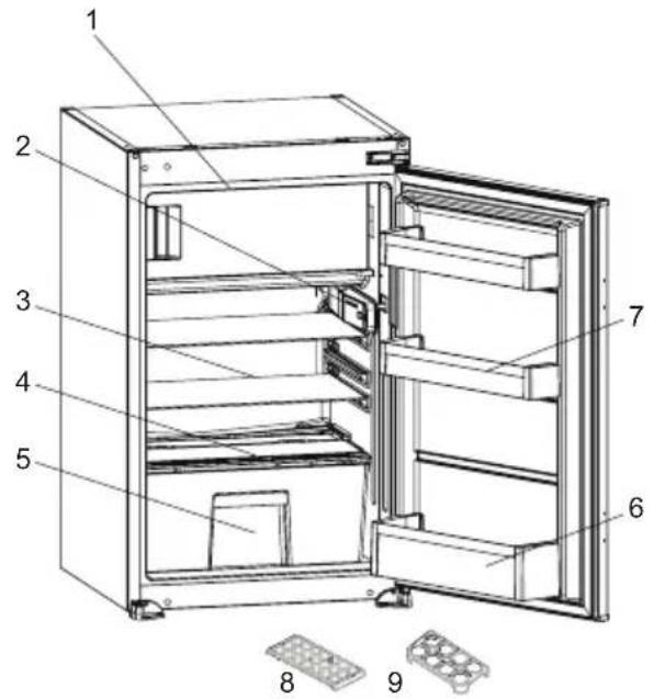 BAUKNECHT KSI 9GF3E - DESCRIPTION OF THE APPLIANCE - 1
