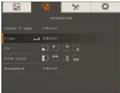 AVer AVerVision F30 - Écran du menu Fonction - 1