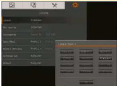 AVer AVerVision F30 - Écran du menu Fonction - 1