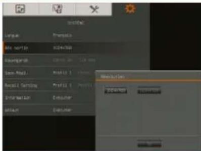 AVer AVerVision F30 - Écran du menu Fonction - 1