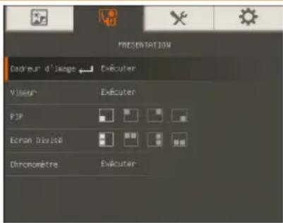 AVer AVerVision F30 - Écran du menu Fonction - 1