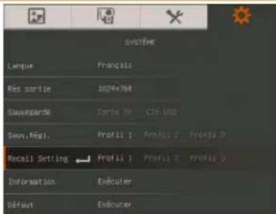 AVer AVerVision F30 - Sauv.Régl. (Enregistrement des paramètres) - 1