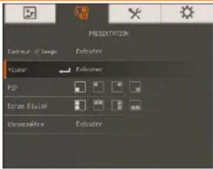 AVer AVerVision F50HD - Écran du menu - 1