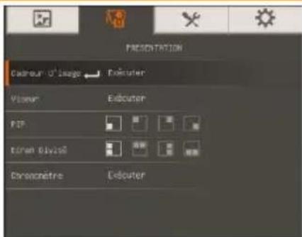 AVer AVerVision F50HD - Écran du menu - 1
