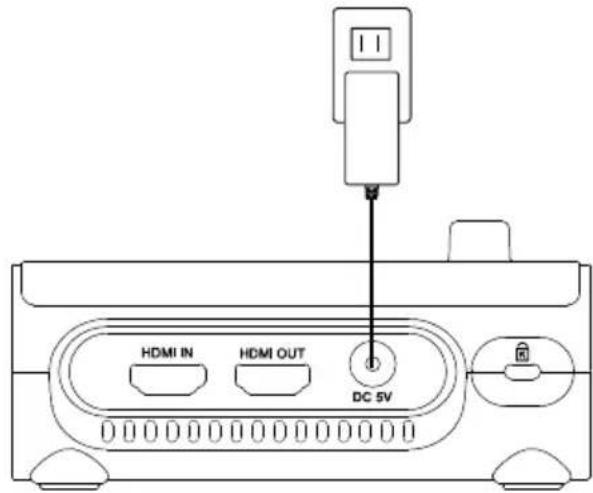 AVer AVerVision M90UHD - Branchement de l'alimentation - 1