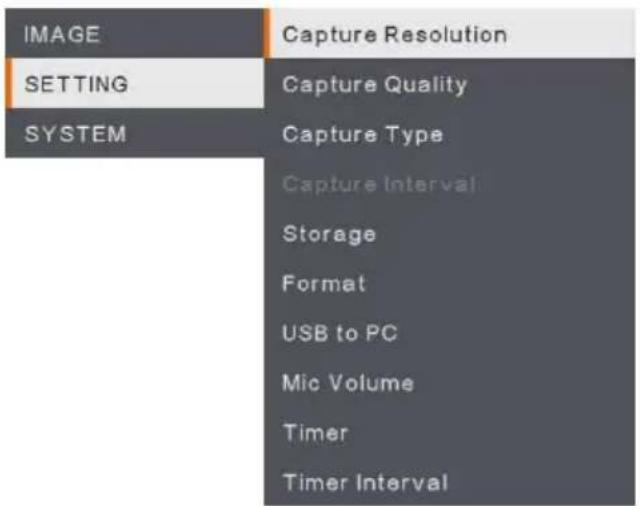 AVer AVerVision M90UHD - OSD MENU - 1
