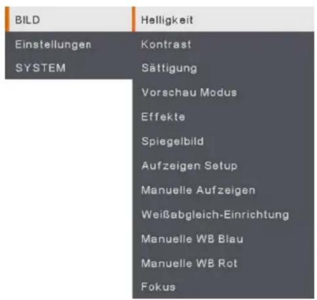 AVer AVerVision M90UHD - OSD-MENÜ - 1