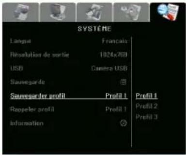 AVer AVerVision 355AF - Écran du menu Fonction - 1