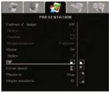 AVer AVerVision 355AF - Écran du menu Fonction - 1