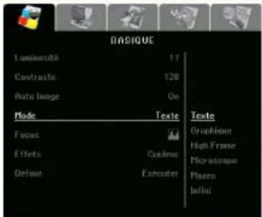 AVer AVerVision 355AF - Écran du menu Fonction - 1