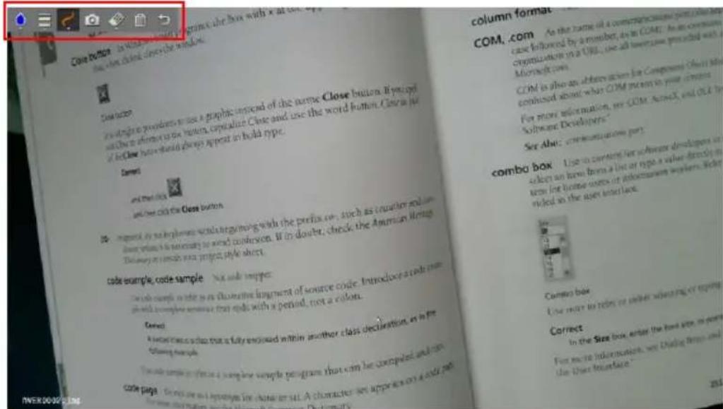AVer AVerVision M11-8MV - Description de la barre d'outils de lecture - 13