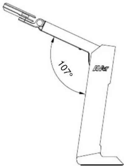 AVer AVerVision M11-8MV - Angolazione del corpo della telecamera - 1
