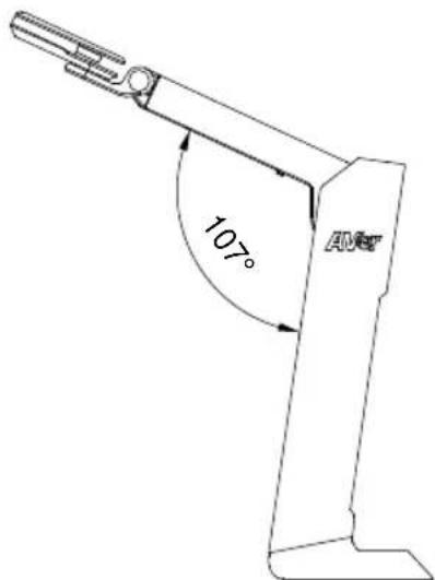 AVer AVerVision M11-8MV - Angle de corps de caméra - 1
