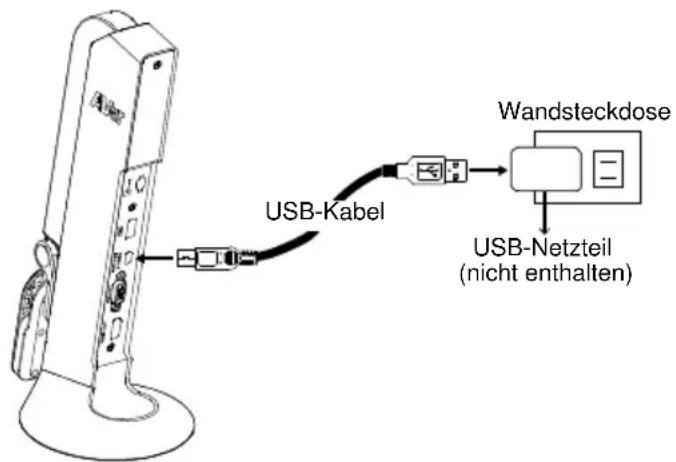 AVer AVerVision M11-8MV - Verbinden Sie das Netzteil und schalten Sie die M11-8MV ein. - 1