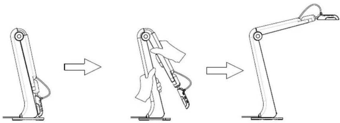 AVer AVerVision M5 - Ausklappen der Kamera - 1
