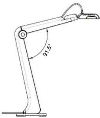 AVer AVerVision M5 - Ángulo del cuerpo de la cámara - 1