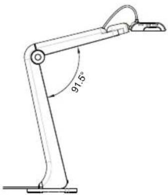 AVer AVerVision M5 - Angolazione del corpo della telecamera - 1