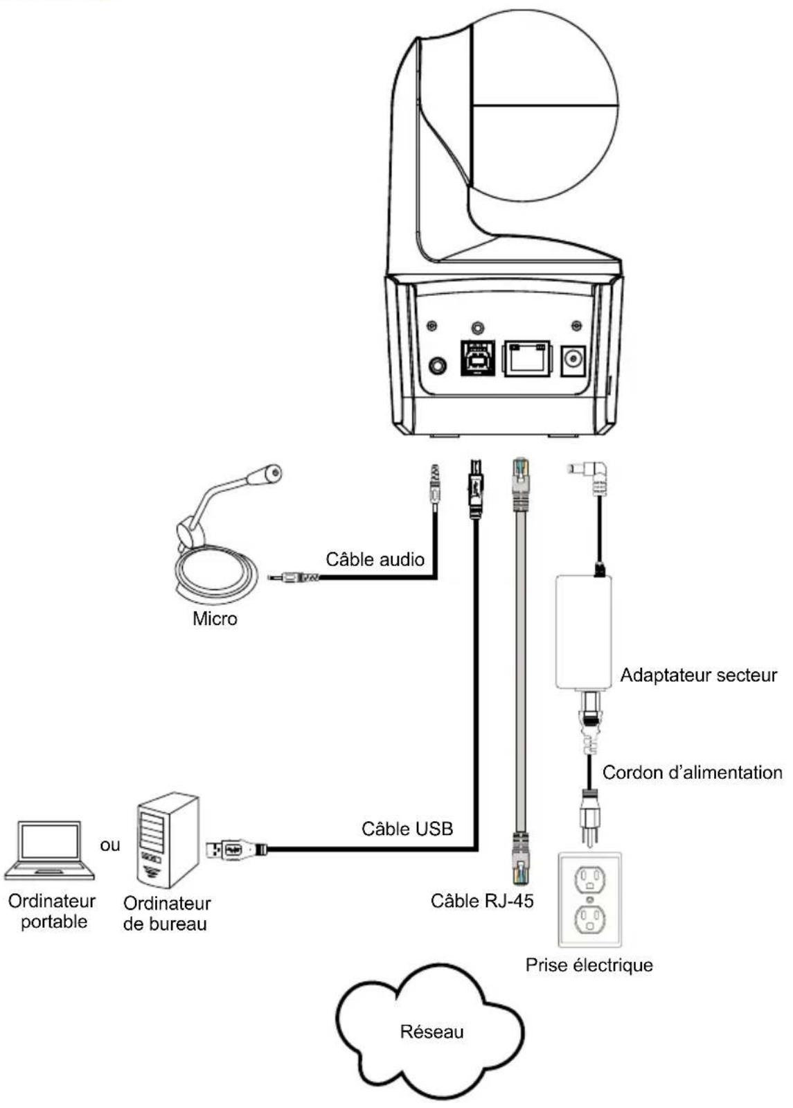 AVer DL10 - Connexions - 1