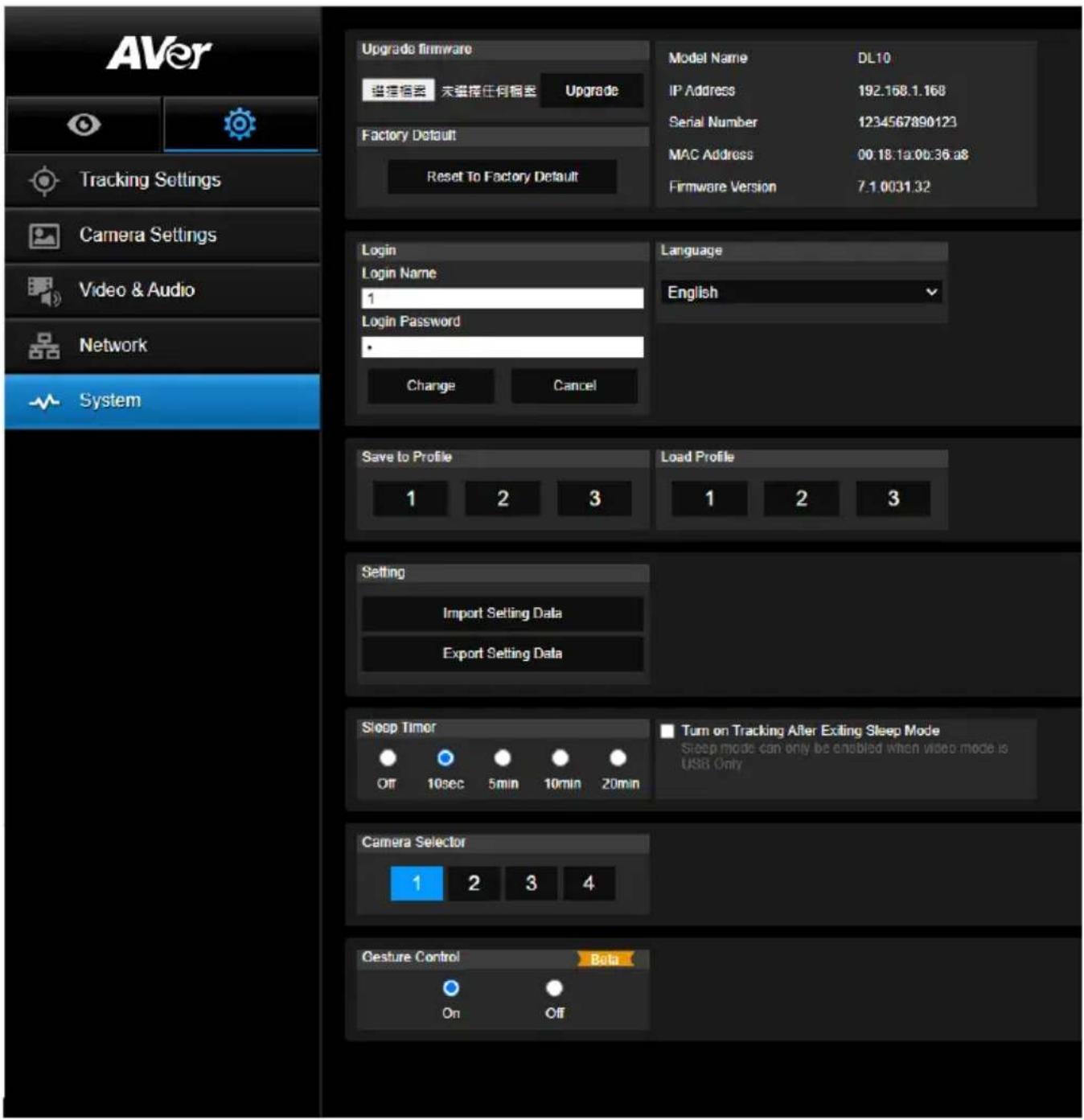 AVer DL10 - System - 1