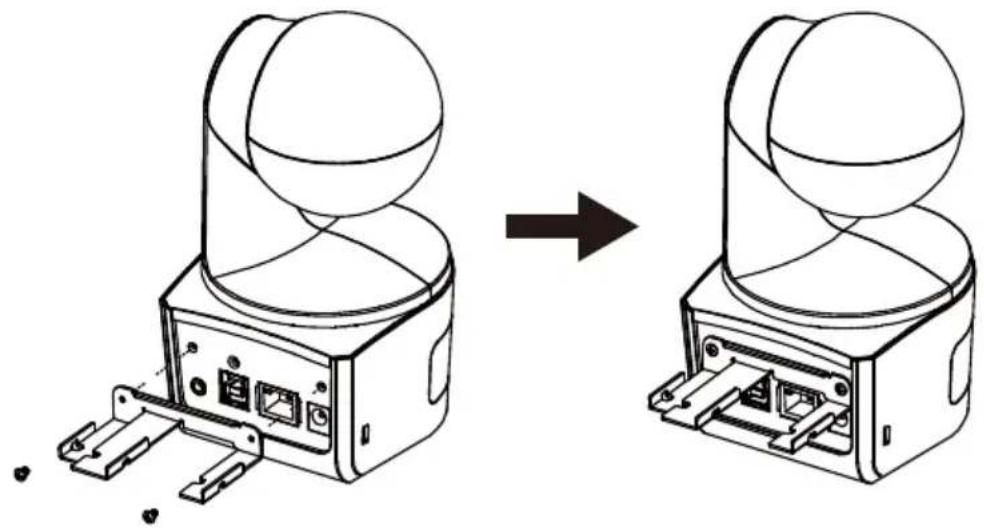 AVer DL10 - Installation der Kabelbefestigungsplatte - 1