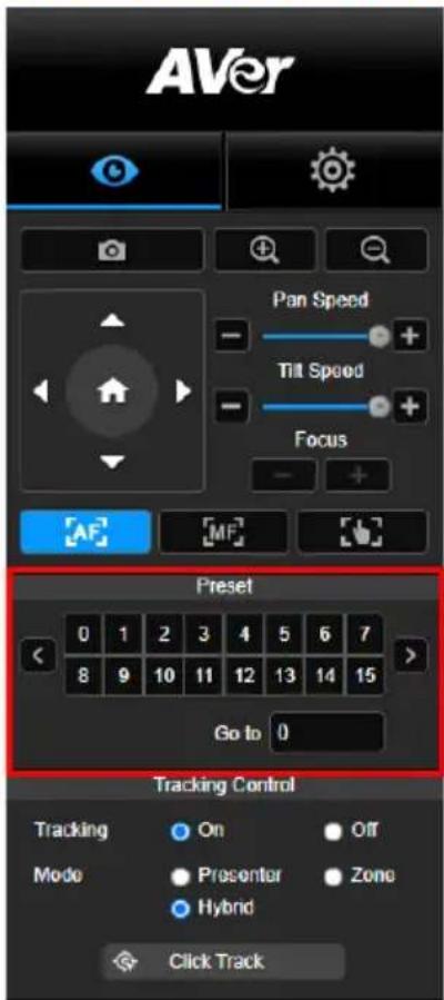AVer DL10 - Posizione preimpostata - 1
