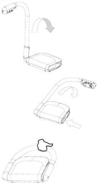 AVer AVerVision U70i - Ripiegare e riporre il collo d'oca - 2