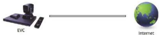 AVer EVC300 - Szenario 1 – Öffentliche IP-Konfiguration (außerhalb der Firewall) - 1