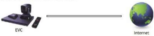 AVer EVC310 - Scenario 1 – Configuratie met openbaar IP-adres (buiten firewall) - 1