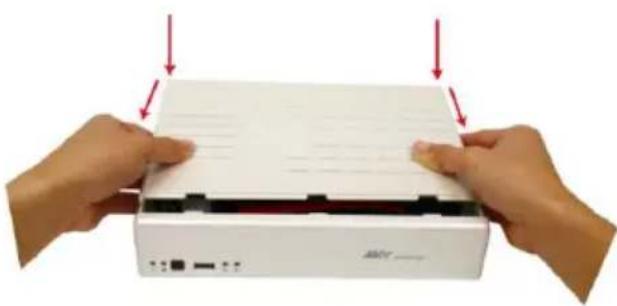 AVer EXR6004 mini - Installieren einer Festplatte - 7