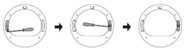 HISENSE DH5S902BW - CHANGEMENT DU SENS D'OUVERTURE DU HUBLOT - 3