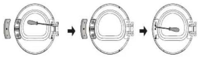 HISENSE DH5S902BW - CHANGEMENT DU SENS D'OUVERTURE DU HUBLOT - 2