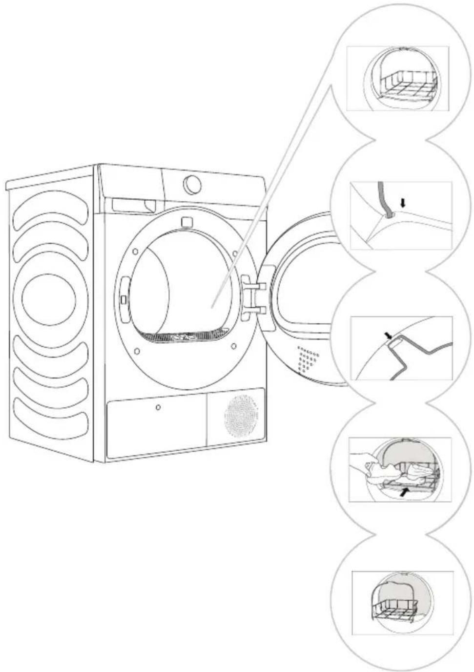 HISENSE DH5S902BW - SÉCHAGE DANS UN PANIER(SELON LE MODÈLE) - 2