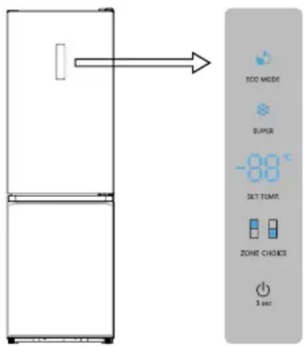 HISENSE RB440N4GBD - Switch (☐) (display panel inside door) - 1