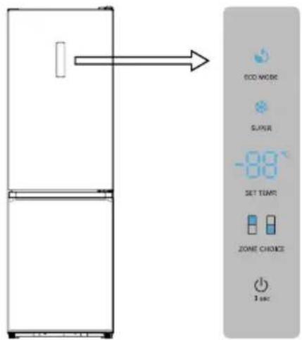 HISENSE RB440N4GBD - Interruptor (☐) (panel de visualización en el interior de la puerta) - 1