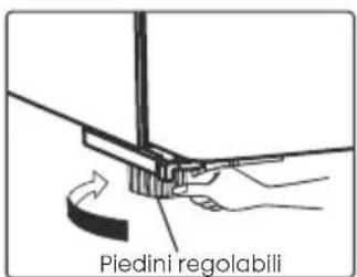 HISENSE RB440N4GBD - Livellamento dell'apparecchio (se necessario): - 2