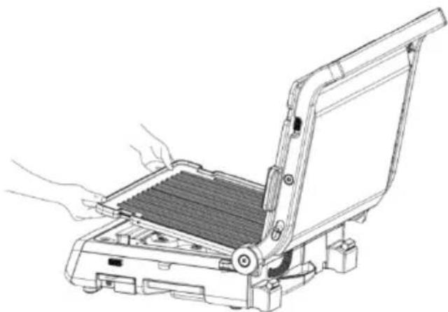 HISENSE HCG1600DBT - Снятие и установка жарочных пластин - 2