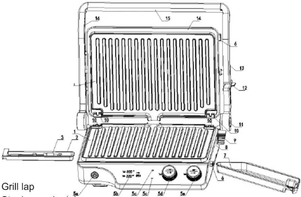 HISENSE HCG2000XXL - GRILL ALKATRÉSZEK - 1