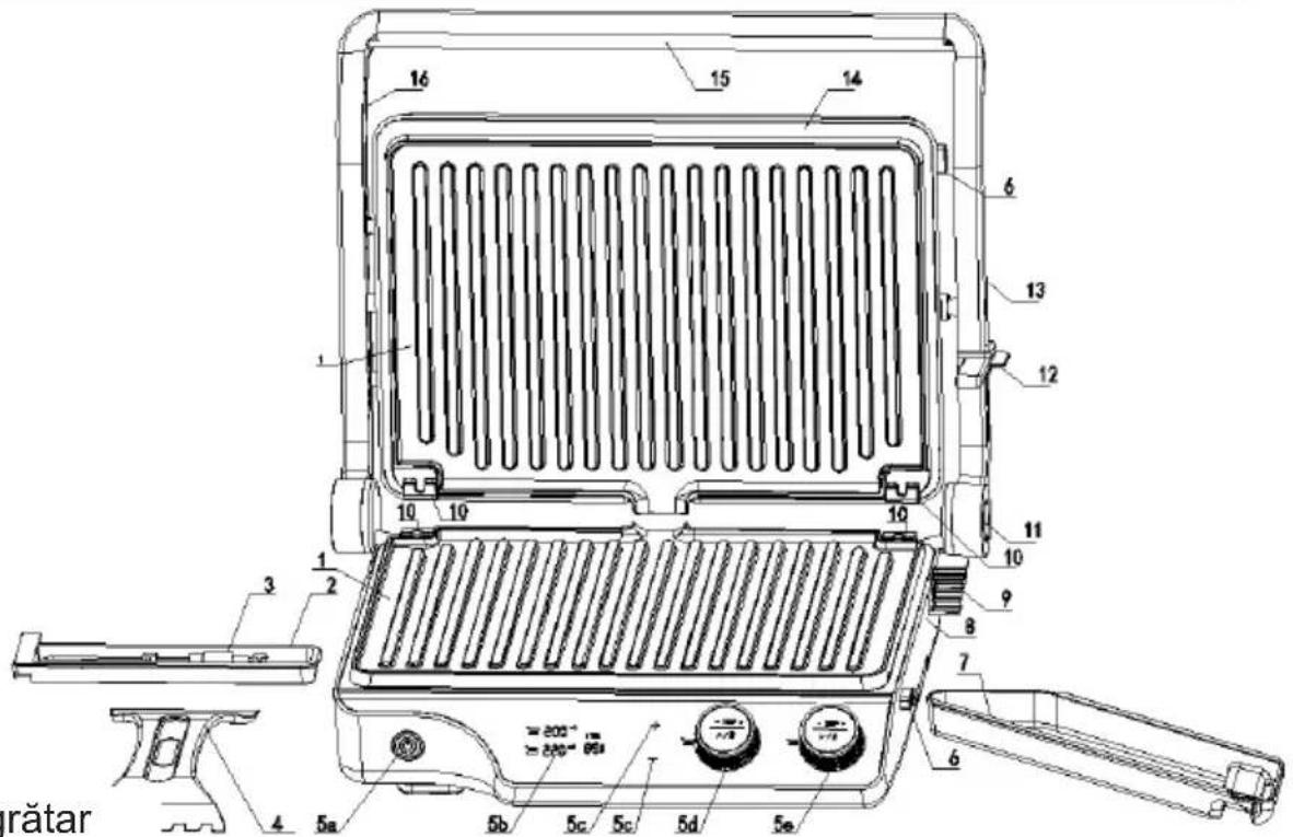 HISENSE HCG2000XXL - COMPONENTELE GRĂTARULUI - 1