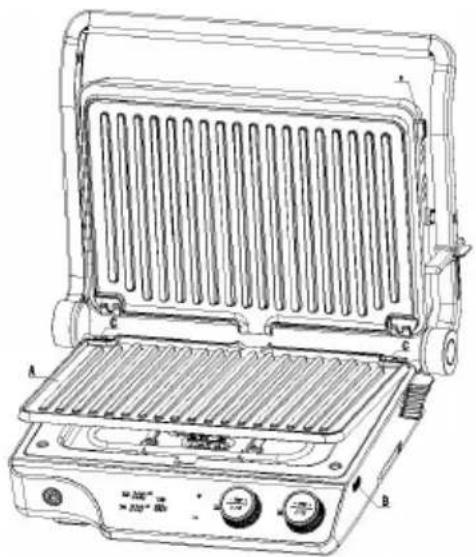HISENSE HCG2000XXL - REMOVE/INSTALL GRILL PLATES - 1