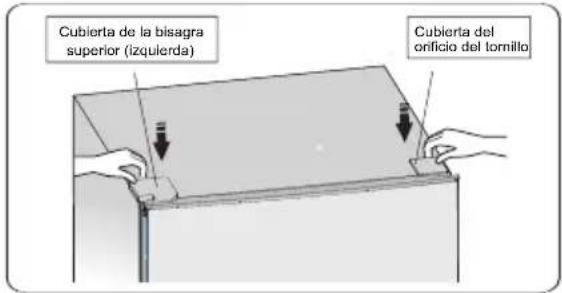 HISENSE RT267D4AWE - Tapa de la bisagra izquierda - 16