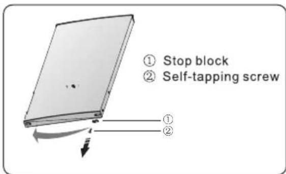 HISENSE RT267D4AWE - Reversing the door - 12